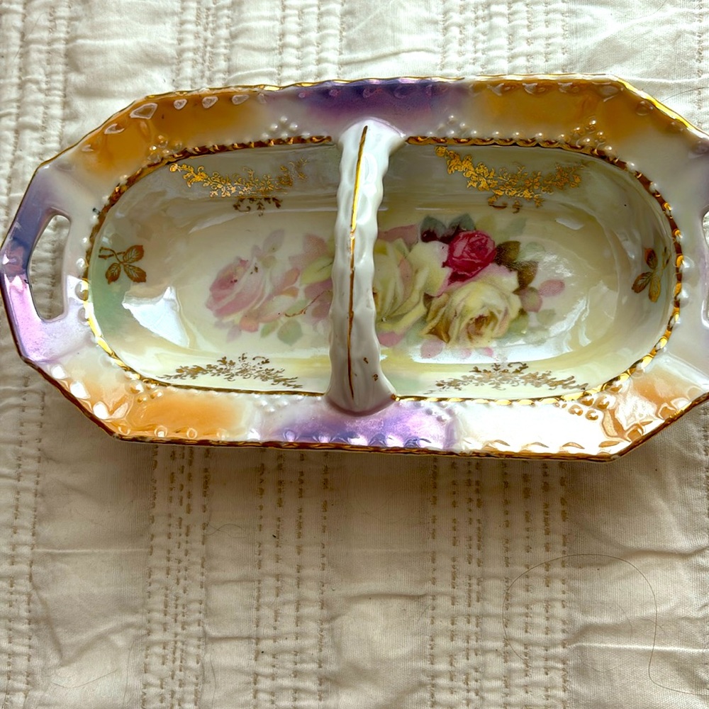 Made in Germany candy or trinket dish with handle